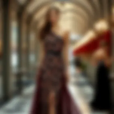 Chic cocktail dress with a modern silhouette