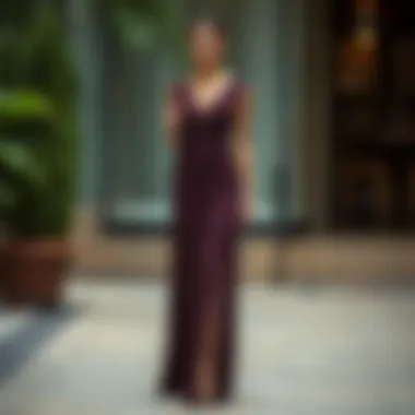 Sophisticated long dress suitable for formal occasions