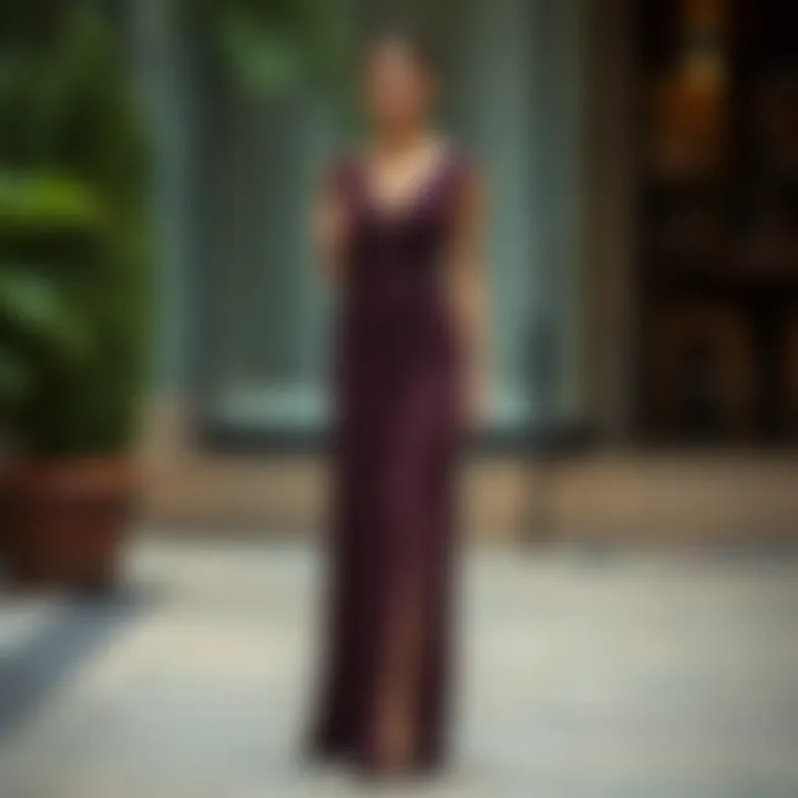 Sophisticated long dress suitable for formal occasions