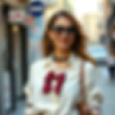 Stylish Adl shirt paired with chic accessories