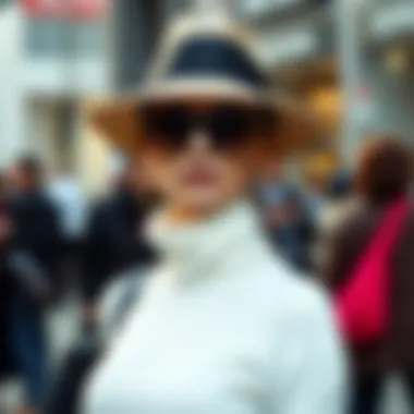 A stylish model wearing the latest fashion, symbolizing modern trends