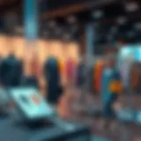 A vibrant online shopping interface showcasing modern fashion trends
