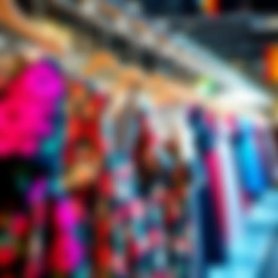 A vibrant display of dresses showcasing the latest fashion trends in Germany