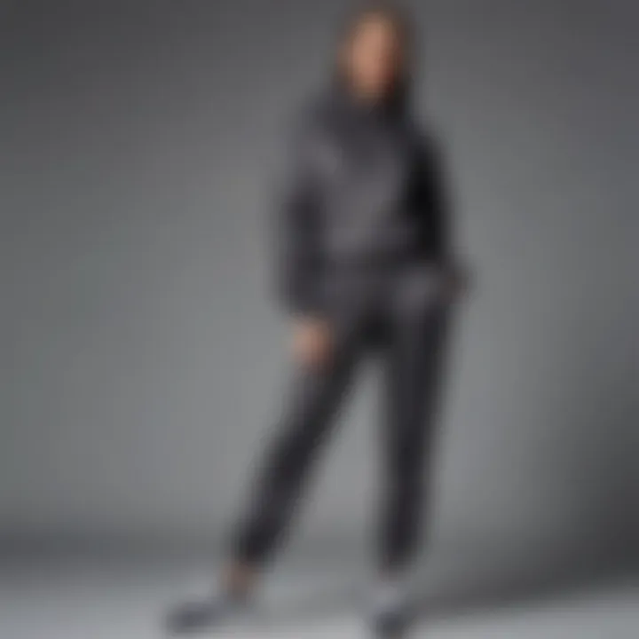 Stylish anthracite joggers showcased in a modern setting