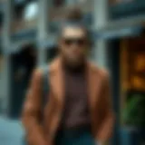 A stylish outfit featuring anthracite coffee color.