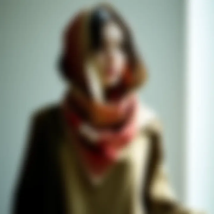 A fashionable ensemble featuring an Ayrobin shawl