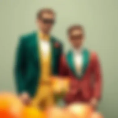 Stylish color combinations for father-son tuxedos