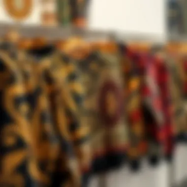 A collection of batik sweatshirts displayed stylishly