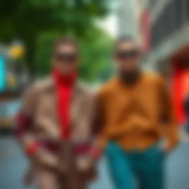 Trendy pairing of dual attire suitable for various occasions