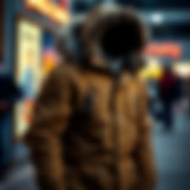 Casual parka suited for outdoor activities