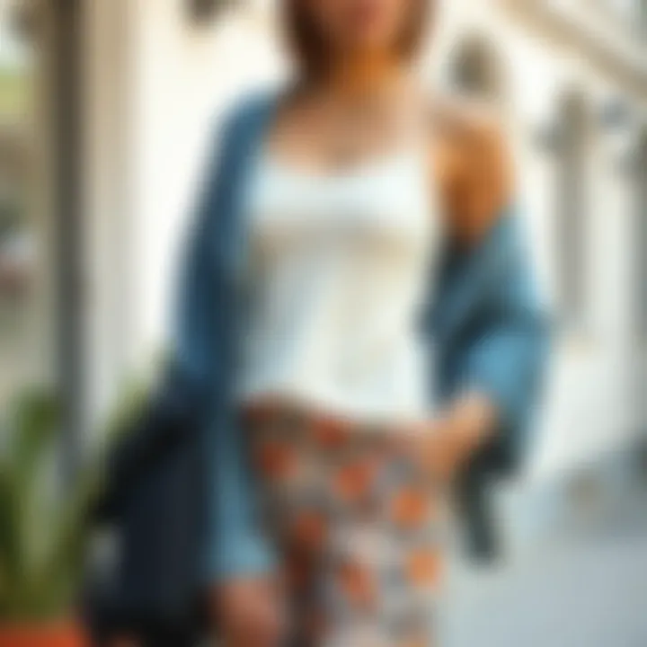 Comfortable and fashionable summer attire ideal for warm weather