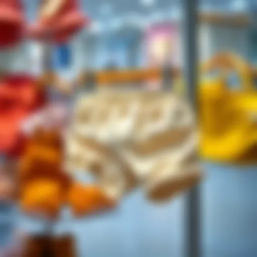 Stylish baby shorts on display