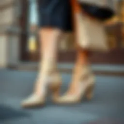 Elegant beige shoes paired with a chic outfit