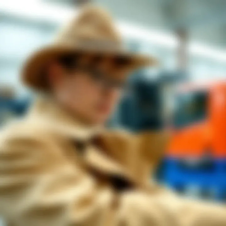 Quality craftsmanship in beige overcoat production