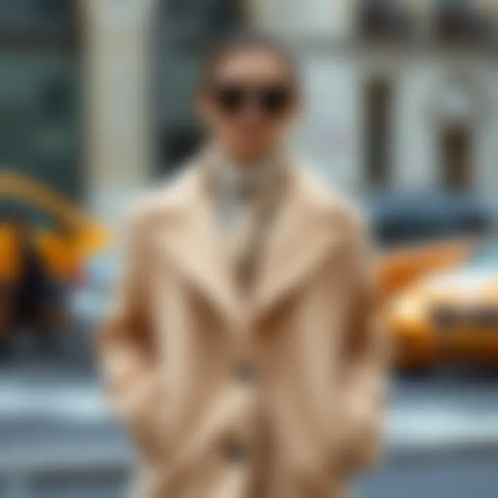 Fashionable combinations with a beige coat for winter