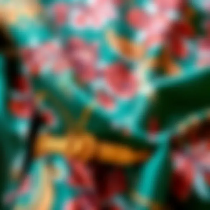 Trendy fabrics used in belted blouse designs