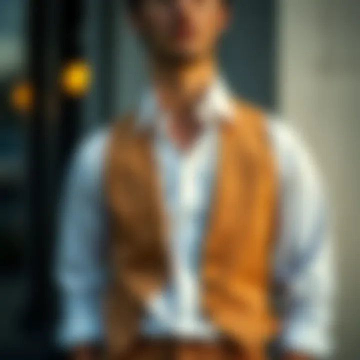 The Perfect Blend of Style and Functionality Elegant combination of a white shirt and a stylish vest