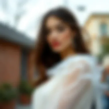 Fashion styling tips with a white tulle blouse