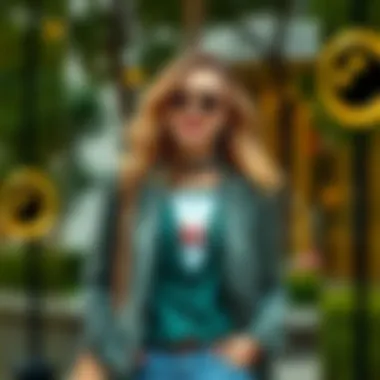 Stylish blazer layered with casual attire for a modern look