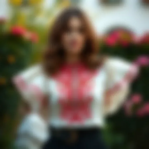 Elegant Blouse Design Elegant blouse with intricate design