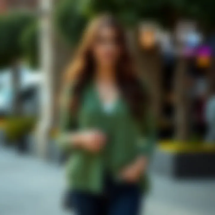 Budget-friendly green cardigan combinations