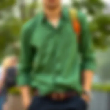 Smart Business Casual Using a Green Shirt Business casual outfit with a green shirt