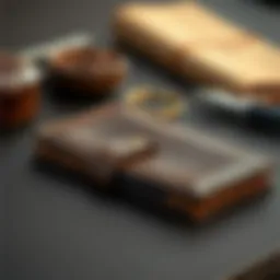 Elegant leather wallet showcasing fine craftsmanship