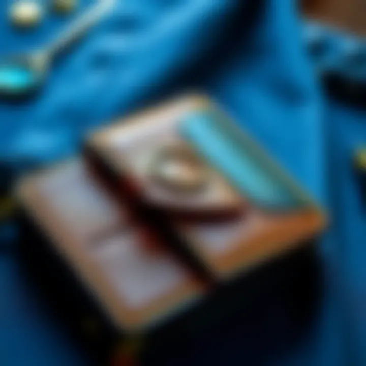 Stylish wallet in various materials and textures