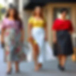 Fashionable plus-size skirts for young adults