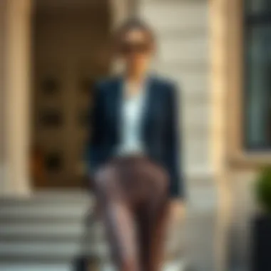 Chic outfit featuring tailored blazer and complementary pants