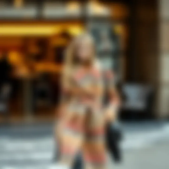 Stylish winter coat with accessories in a chic setting