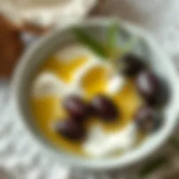 Coconut oil and olive oil blend in a bowl