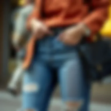 Fashion Accessories with Cropped Jeans Fashion accessories styled with cropped jeans