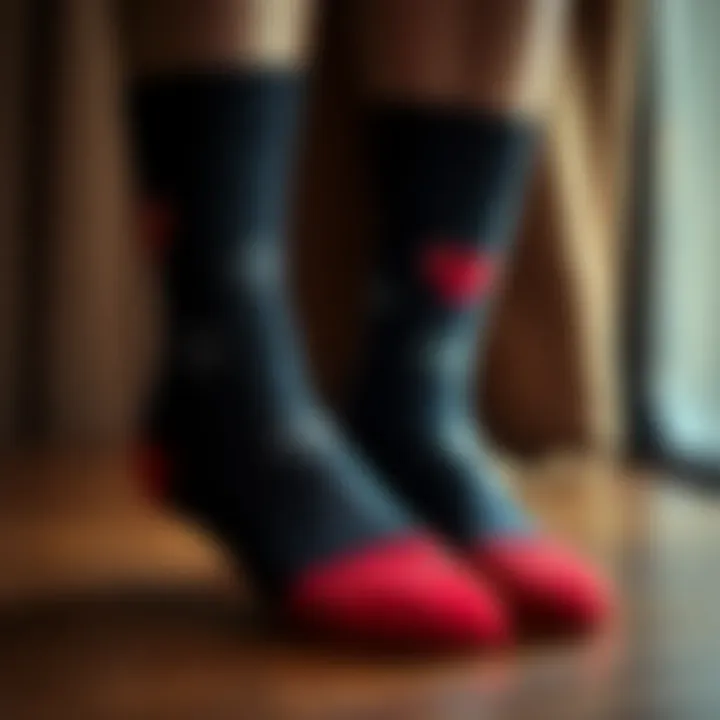 Elegant sock designs showcasing luxury and style