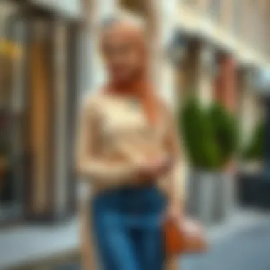 Daily Elegance in Modesty Elegant daily modest outfit featuring a blend of colors and textures