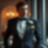 Elegant groom attire showcasing modern tailoring