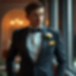 Elegant groom attire showcasing modern tailoring