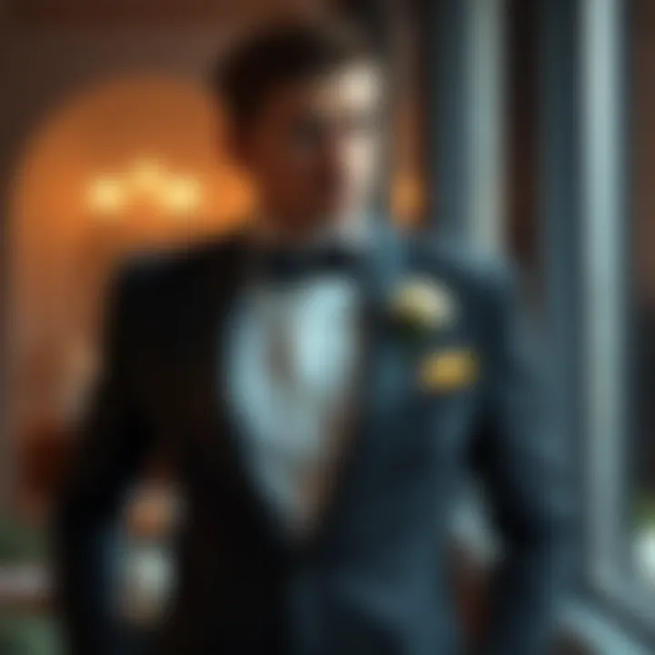 Elegant groom attire showcasing modern tailoring