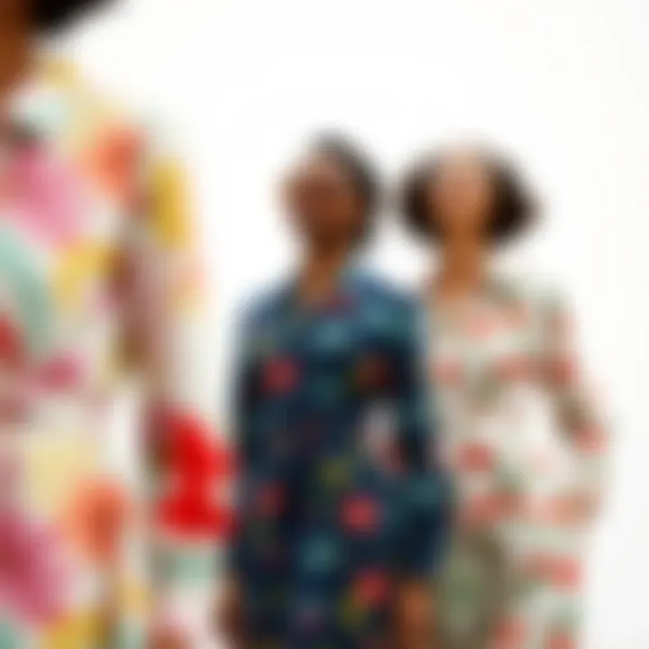 A dynamic display of color harmony in dress patterns