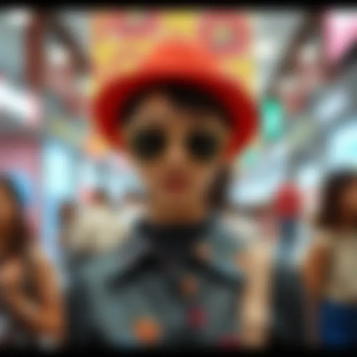Diverse fashion choices influenced by mall off concepts