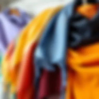 Artful Collection of Solid Color Shawls A collection of solid color shawls arranged artfully