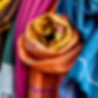 Seasonal Colors of Solid Color Shawls Seasonal colors of solid color shawls displayed together