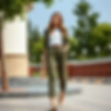 Casual e tesettür pantolon pairing for everyday wear