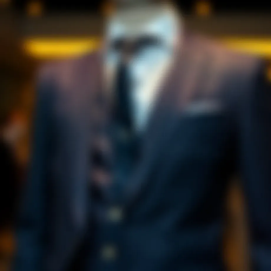 Elegant business suit showcasing contemporary design
