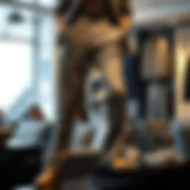The Allure of Gray Trousers Elegant gray trousers on a stylish display