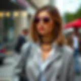 Elegant outfit with accessories