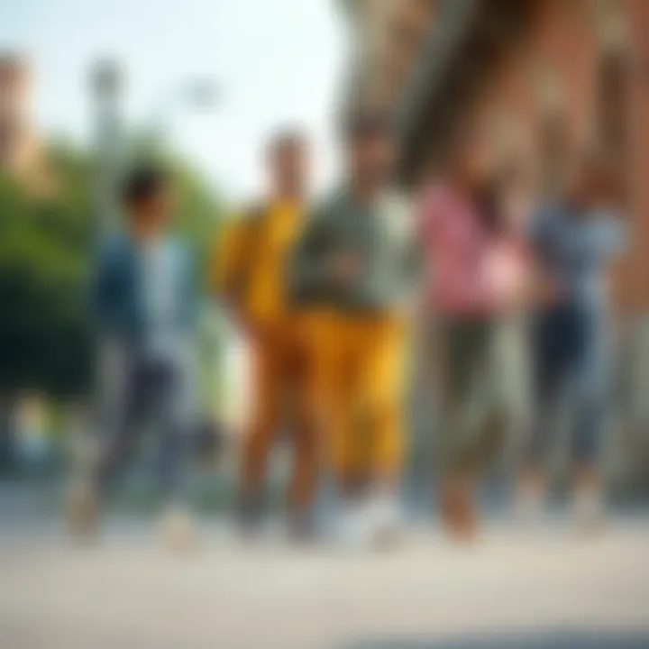 History of joggers illustrated with vintage styles