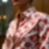 Elegant patterned shirt showcasing unique design