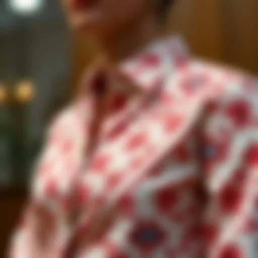 Elegant patterned shirt showcasing unique design