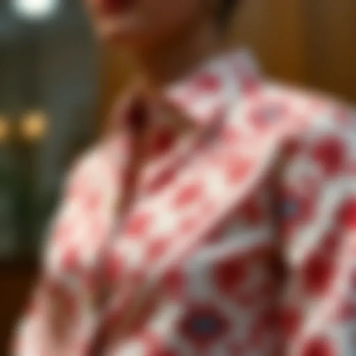 Elegant patterned shirt showcasing unique design